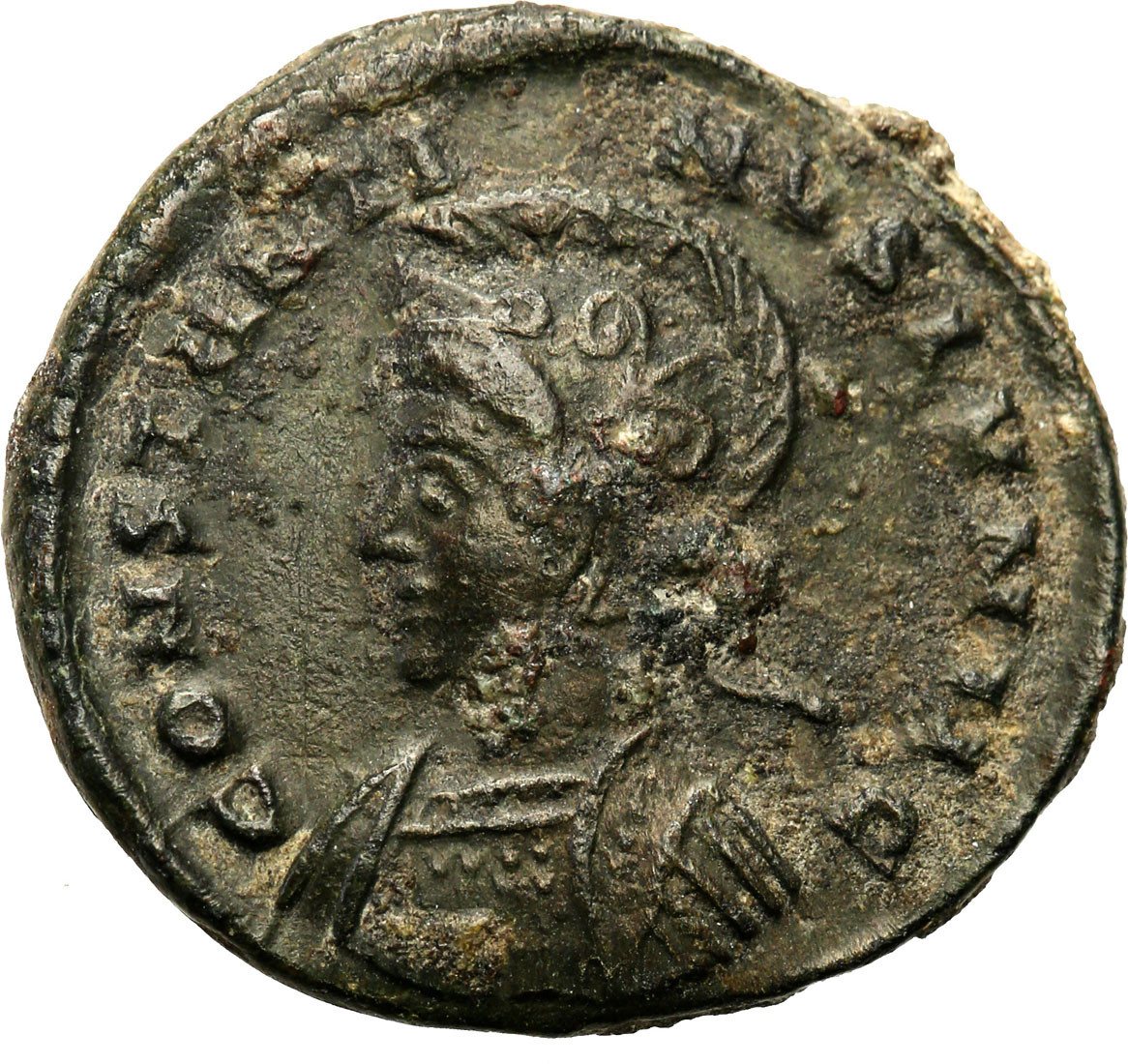 Cesarstwo Rzymskie. Constantius (337-340). Follis AE-19 323-324, Londinium